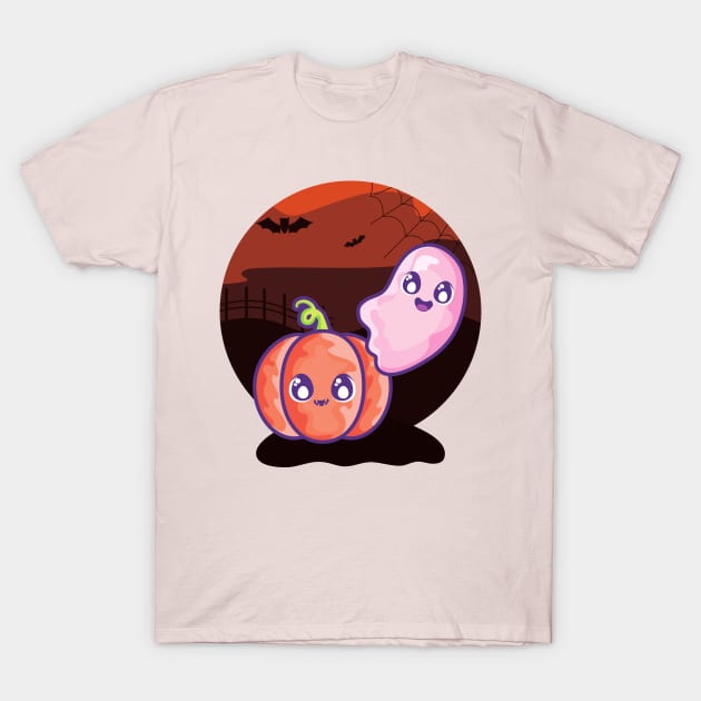 Halloween Kids Shirt, Halloween T-shirt, Kids Halloween Pumpkin T-Shirt by SamiSam